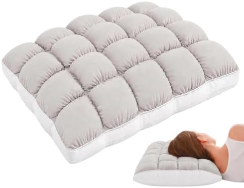 Marshmallow Pillow Grid Breathable Soft Cloud Supportive Sleeping by Unknown