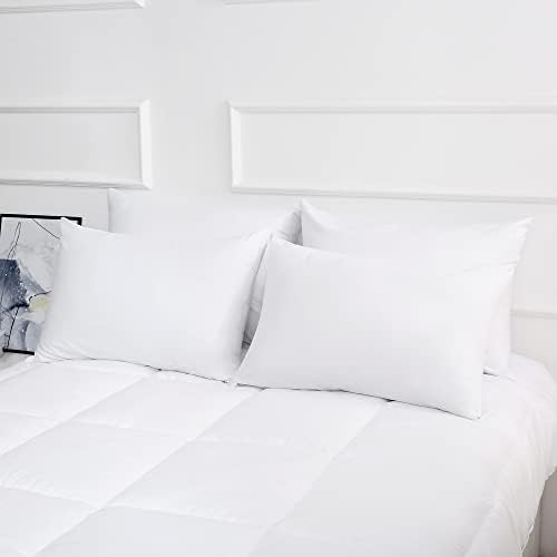 Sleep Better with White Cotton Pillowcases Set of 4 by BestSeason
