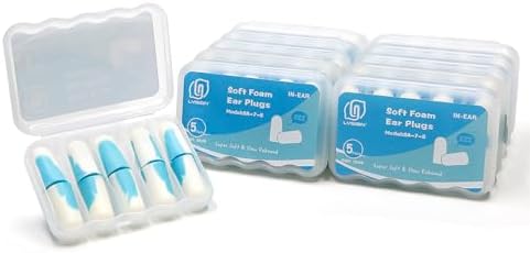 LYSIAN Soft Foam Ear Plugs for Sleeping, 50 Pairs, 38dB SNR by LYSIAN