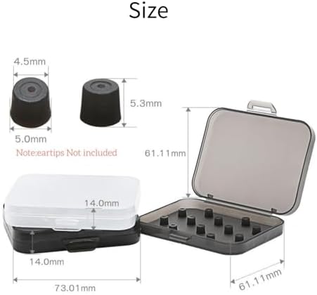 A2 Portable Headphone eartips case Silicone IEM Eartip Cap Storage Box - Image 5