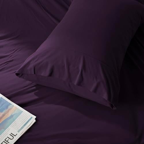 H HOUSEHOLD 100% Jersey Knit Cotton Queen Size Pillowcases Set of 2, Super Soft - Image 4
