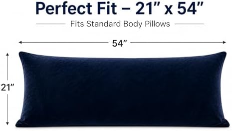 EVOLIVE Micromink Body Pillow Cover 21"x54", Zipper Closure - Image 5