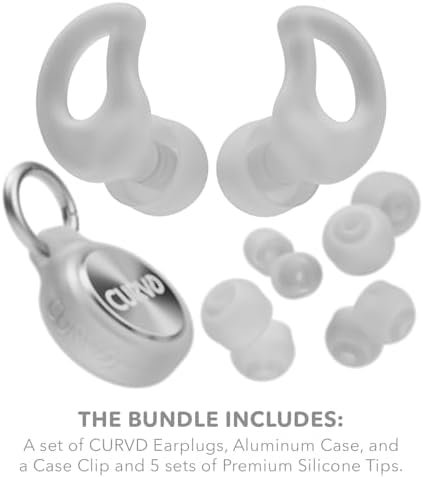 CURVD Ear Plugs for Sleeping, Noise Blocking Earplugs, 28dB SNR - Image 4
