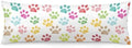 Dog Paw Cute Print Body Pillow Cover Pillowcase by Unknown