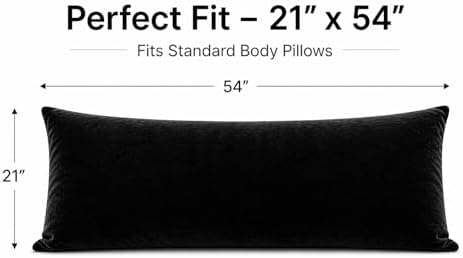 EVOLIVE Micromink Body Pillow Cover 21"x54", Zipper Closure - Image 5