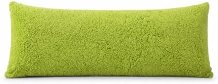 REAFORT Sherpa Body Pillow Cover 21"x54", Zipper Closure by Reafort