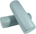 2 Pack Neck Roll Pillow, High-Density Foam Cylinder Bolster Pillow by MMuteTouch