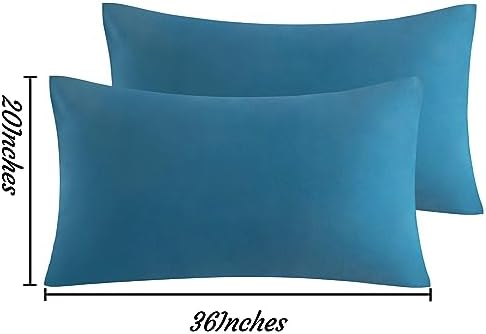 NTBAY King Microfiber Pillowcases, Teal Blue - Image 6