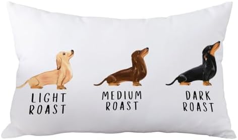 Dachshund Pillow Cover 12x20, Dachshund Gifts by towelsbagnotebook
