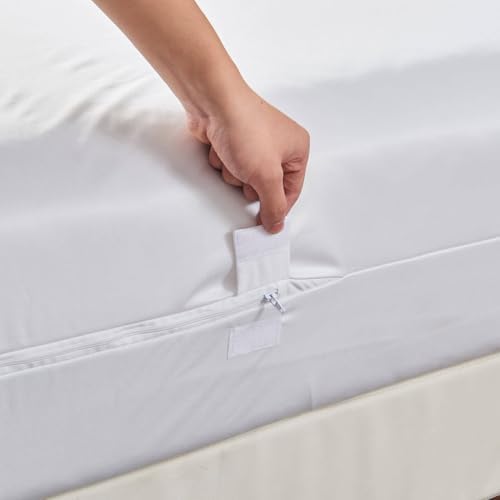 Kingnex Waterproof Zippered 54x72x6 Sleeper Sofa Full Mattress Protector - Image 7
