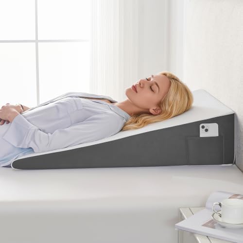 Yojoker 34" Extra-Long Wedge Pillow, Bed Incline Cushion by Yojoker