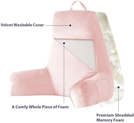 IPYNBAP Back Pillow for Bed Sitting up, Reading Pillow, 24 Inch - Image 4