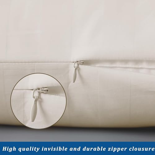 Standard Pillow Protector Set of 4, 100% Egyptian Cotton Pillow Cases - Image 6