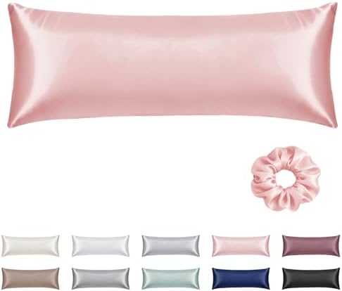 Vielit Satin Body Pillow Pillowcase 1pc, Silky Body Pillow Cover Similar to by Vielit