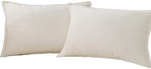 Velvet Cream white Throw Pillow Covers 12”x20”Pack of 2 Soft Decorative by JIAHANNHA