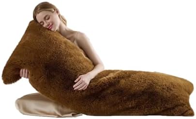 20x54 inch Luxury Fluffy Body Pillow Cover, Shaggy Furry Body Pillowcase by Unknown