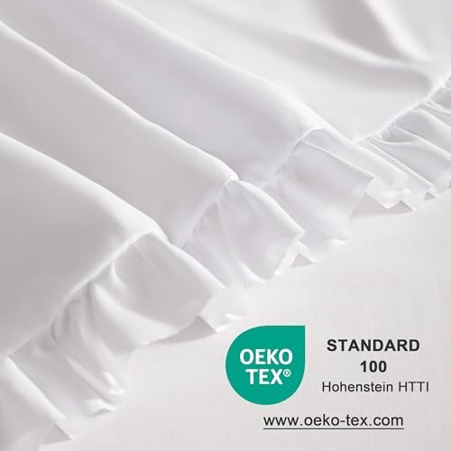 Ruffled Queen Pillow Shams, 2 Pack, 20x30 Inches - Image 5