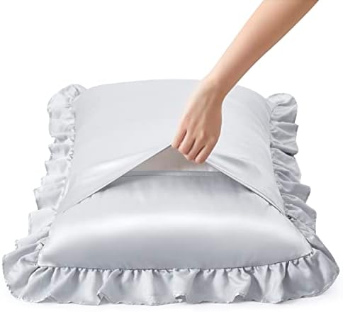 Silky Satin Ruffled Pillow Cases - Image 3