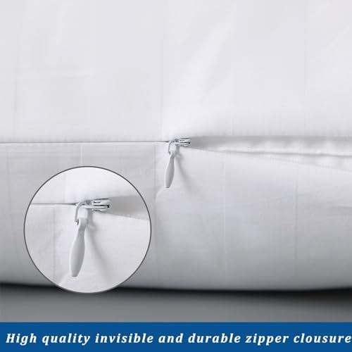Pillow Cases Standard Size, 100% Egyptian Cotton Pillow Protectors - Image 5