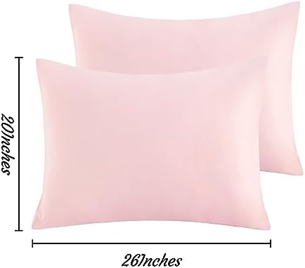 NTBAY Standard Microfiber Pillowcases, Blush Pink - Image 6