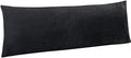 NTBAY Velvet Body Pillow Cover, 20 x 54, Charcoal Grey by NTBAY