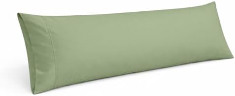 Cotton Delight Organic Cotton Body Pillow Cover 20x48 – 600 Thread Count Sateen by Cotton+Delight