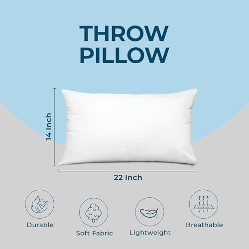 Utopia Bedding Throw Pillows, 14x22 Pillow Inserts - Image 3