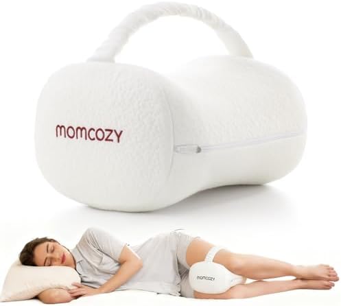 Momcozy Knee Pillow for Side Sleepers, Soft Memory Foam & Pinch-Free Design by Momcozy