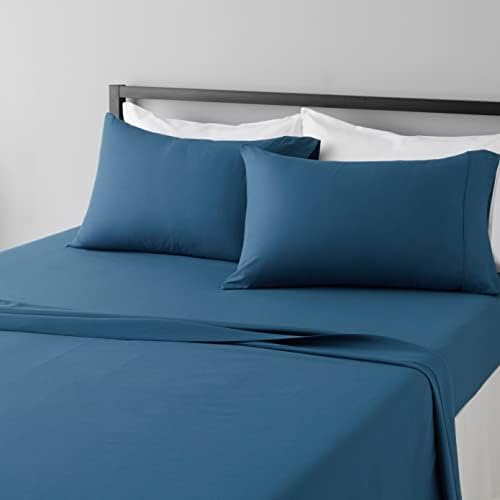 Amazon Basics Lightweight Breathable Super Soft Microfiber 4-Piece Bed Sheet Set by AmazonBasics