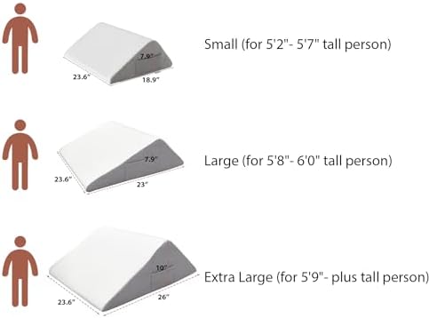 Knee Wedge Pillow, Memory Foam Leg Pillow Bed Wedge - Image 2