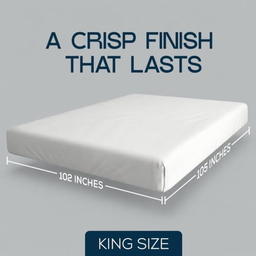 Bulk 16-Pack King Flat Sheet Only, Hotel Top Sheet - Image 2