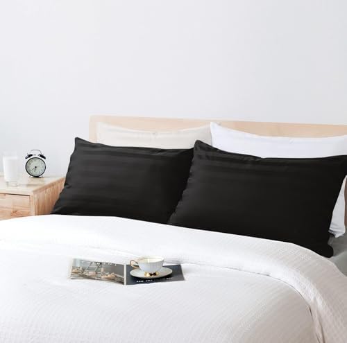 Pillow Cases Standard Size, 100% Egyptian Cotton Pillow Protectors by ZaizaiHome