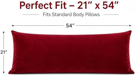 EVOLIVE Micromink Body Pillow Cover 21"x54", Zipper Closure - Image 4