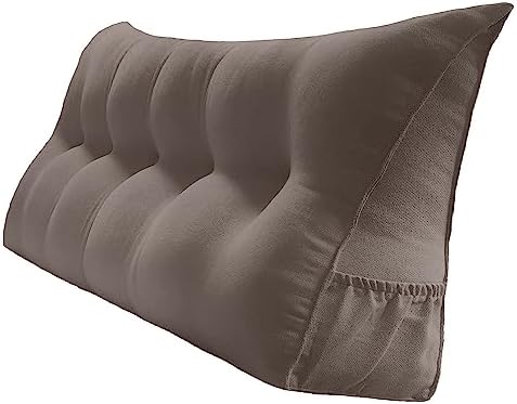 Peachwell Handmade Headboard Pillow- Triangular Wedge Support Large Bolster by PEACHWELL