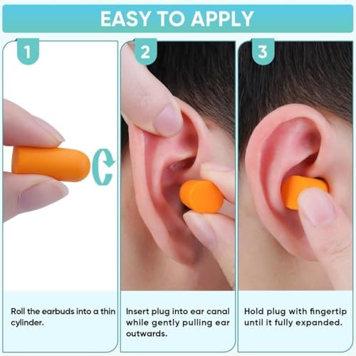 TICONN 400 Pairs Foam Ear Plugs Individually Wrapped, 32 dB NRR - Image 6