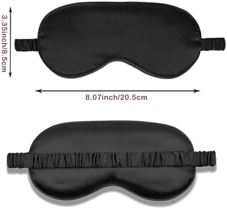 4PACK Sleep Masks Satin Eye Mask Silk Eyes Cover Silky Blindfold Blackout - Image 2
