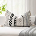 Kevin Textile Boho Tufted 14x20 Inch Lumbar Pillow Cover 1 Pack by KevinTextile