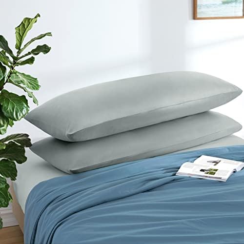 MILVOWOC Brushed Microfiber Body Pillowcases, 20 x 55 Inch - Image 2