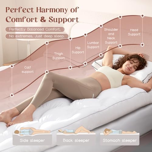 4 Inch Memory Foam Mattress Topper Back Pain Relief Full Size - Image 4