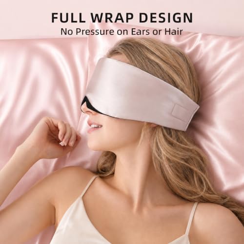 USlixury® 3D Contoured Silk Sleep Mask, Total Blackout&Zero Eye Pressure - Image 2