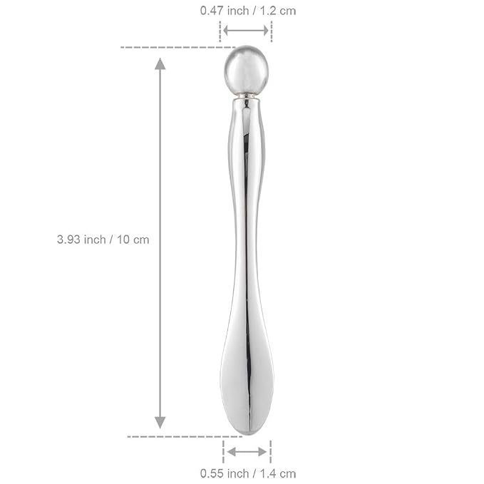 LISAPACK 2PCS Metal Eye Cream Applicator Wand Stick, Massager Tool - Image 3
