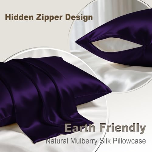 LYSHIN Silk Pillow Cases 2 Pack King Size - Image 2