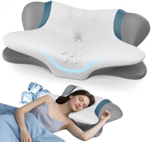 Cervical Pillow for Neck Pain Relief, Ergonomic Neck Pillow for Sleeping by beslovo