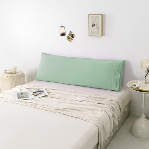 Body Pillowcase, Light Sage Green, 1 Pack, Long Pillow Cover - Image 5