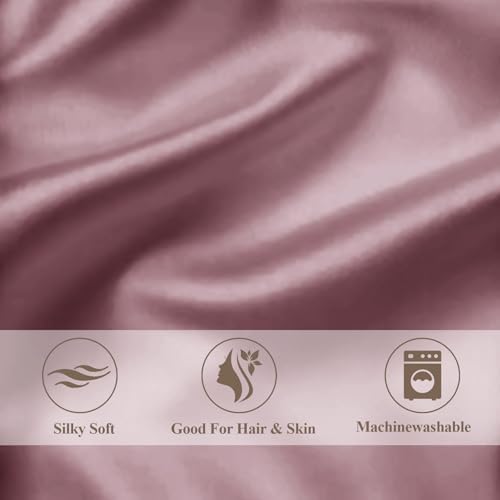 Vielit Queen Satin Pillowcase for Hair 2pc, Similar to Silk Pillow Cases - Image 5