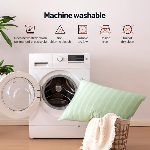 Amazon Basics Stripe Cooling Pillow Cases - Image 6