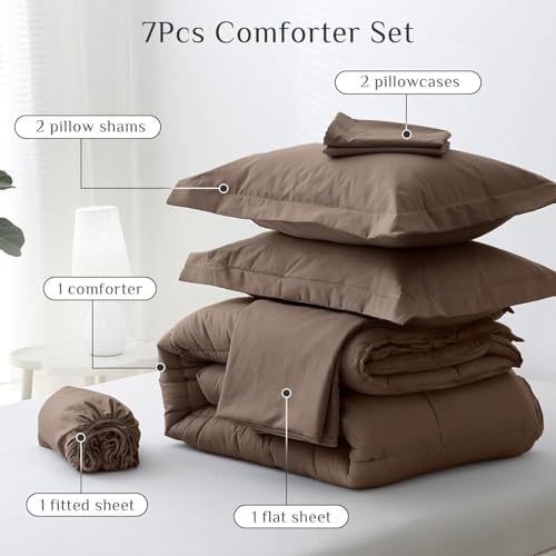JOLLYVOGUE Oversized Queen Comforter Set, Ultra-Soft Bed in a Bag Oversized - Image 5