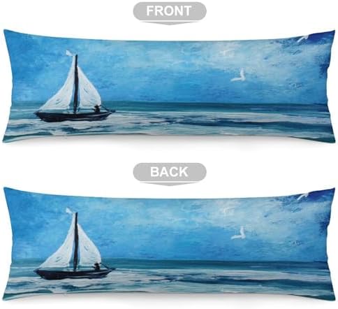 Summer Beach Body Pillow Cover Seagull Pillowcase - Image 3