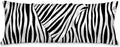 Black and White Body Cooling Pillow Cases Cover, Zebra Print Animal Print Body by SEILONHD