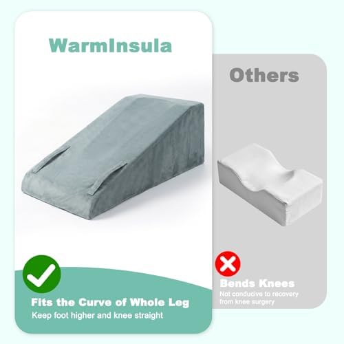 Leg Elevation Pillows for After Surgery, Memory Foam Knee Pillow for Knee - Image 7